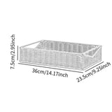 Maxbell Woven Bread Basket Picnic Basket Fruit Basket for Countertop Cupboard Onions Brown M