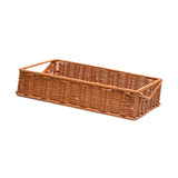 Maxbell Woven Bread Basket Picnic Basket Fruit Basket for Countertop Cupboard Onions Brown L