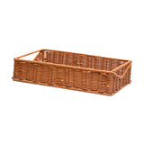 Maxbell Woven Bread Basket Picnic Basket Fruit Basket for Countertop Cupboard Onions Brown L