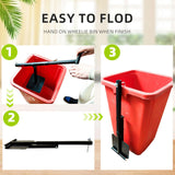 Maxbell Manual Trash Compactor Tool Garbage Can Recycling Compactor Waste Management
