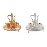 Maxbell European Wine Pot Kits Metal Wine Glass Jug Set for Living Room Hotel Gold