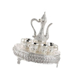 Maxbell European Wine Pot Kits Metal Wine Glass Jug Set for Living Room Hotel Argent
