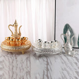 Maxbell European Wine Pot Kits Metal Wine Glass Jug Set for Living Room Hotel Argent