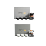 Maxbell Travel Tea Set 3 Teacups Stylish Teaware Tea Kettle for Party Travel Camping