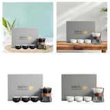 Maxbell Travel Tea Set 3 Teacups Stylish Teaware Tea Kettle for Party Travel Camping