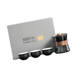 Maxbell Travel Tea Set 3 Teacups Stylish Teaware Tea Kettle for Party Travel Camping