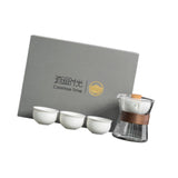 Maxbell Travel Tea Set 3 Teacups Stylish Teaware Tea Kettle for Party Travel Camping