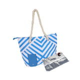 Maxbell Drink Purse Beach Tote Drink Bottle Carrier for Picnic Concerts Outdoor Blue