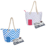 Maxbell Drink Purse Beach Tote Drink Bottle Carrier for Picnic Concerts Outdoor Blue