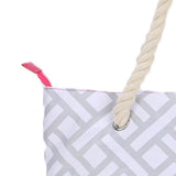 Maxbell Drink Purse Beach Tote Drink Bottle Carrier for Picnic Concerts Outdoor Gray