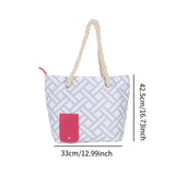 Maxbell Drink Purse Beach Tote Drink Bottle Carrier for Picnic Concerts Outdoor Gray