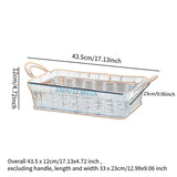 Maxbell Fruits Serving Basket Woven Kitchen Storage Basket for Bread Countertop Cake M Brown