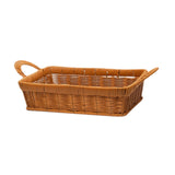 Maxbell Fruits Serving Basket Woven Kitchen Storage Basket for Bread Countertop Cake M Brown