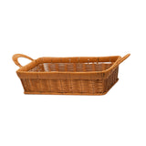 Maxbell Fruits Serving Basket Woven Kitchen Storage Basket for Bread Countertop Cake M Brown