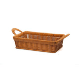 Maxbell Fruits Serving Basket Woven Kitchen Storage Basket for Bread Countertop Cake XS Brown