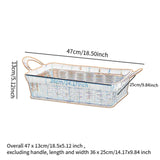 Maxbell Fruits Serving Basket Woven Kitchen Storage Basket for Bread Countertop Cake L Yellow