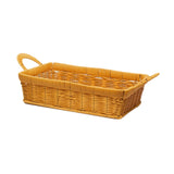 Maxbell Fruits Serving Basket Woven Kitchen Storage Basket for Bread Countertop Cake S Yellow