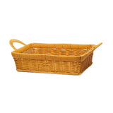 Maxbell Fruits Serving Basket Woven Kitchen Storage Basket for Bread Countertop Cake S Yellow
