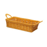 Maxbell Fruits Serving Basket Woven Kitchen Storage Basket for Bread Countertop Cake S Yellow