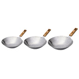 Maxbell Traditional Wok Pan Practical Anti Scalding Handle Home Use Kitchen Cookware 22cm