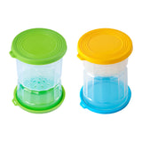 Maxbell Wet Dry Separation Jar Food Storage Container for Mushrooms Onions Jalapenos Green