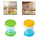 Maxbell Wet Dry Separation Jar Food Storage Container for Mushrooms Onions Jalapenos Green