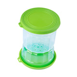 Maxbell Wet Dry Separation Jar Food Storage Container for Mushrooms Onions Jalapenos Green