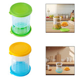 Maxbell Wet Dry Separation Jar Food Storage Container for Mushrooms Onions Jalapenos Green