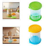 Maxbell Wet Dry Separation Jar Food Storage Container for Mushrooms Onions Jalapenos Green