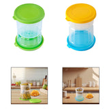 Maxbell Wet Dry Separation Jar Food Storage Container for Mushrooms Onions Jalapenos Green