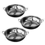 Maxbell Stainless Steel Hot Pot with Divider Double Flavor for Restaurant Home Party S