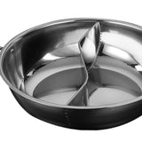Maxbell Stainless Steel Hot Pot with Divider Double Flavor for Restaurant Home Party L