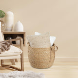 Maxbell 3Pcs Weaving Storage Baskets Sturdy Containers for Living Room Office Tabletop