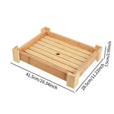 Maxbell Bamboo Sushi Plate Decorative Tableware Food Platter Kitchen Restaurant Home 41.5cmx28.5cmx7.5cm