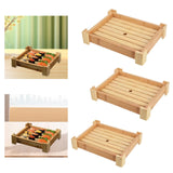 Maxbell Bamboo Sushi Plate Decorative Tableware Food Platter Kitchen Restaurant Home 41.5cmx28.5cmx7.5cm
