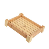 Maxbell Bamboo Sushi Plate Decorative Tableware Food Platter Kitchen Restaurant Home 35.5cmx27cmx7.5cm