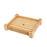 Maxbell Bamboo Sushi Plate Decorative Tableware Food Platter Kitchen Restaurant Home 35.5cmx27cmx7.5cm