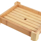 Maxbell Bamboo Sushi Plate Decorative Tableware Food Platter Kitchen Restaurant Home 35.5cmx27cmx7.5cm