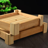 Maxbell Bamboo Sushi Plate Decorative Tableware Food Platter Kitchen Restaurant Home 35.5cmx27cmx7.5cm