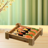 Maxbell Bamboo Sushi Plate Decorative Tableware Food Platter Kitchen Restaurant Home 35.5cmx27cmx7.5cm