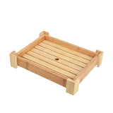 Maxbell Bamboo Sushi Plate Decorative Tableware Food Platter Kitchen Restaurant Home 30cmx25cmx7.5cm