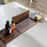 Maxbell Bath Organizer Rack Premium Bath Book Holder Tray for Tub for Cup Book Glass