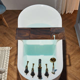 Maxbell Bath Organizer Rack Premium Bath Book Holder Tray for Tub for Cup Book Glass