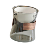 Maxbell Glass Teapot 210ml Multipurpose Drinkware Transparent for Blooming Loose Tea grey white