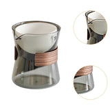 Maxbell Glass Teapot 210ml Multipurpose Drinkware Transparent for Blooming Loose Tea grey white
