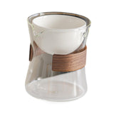 Maxbell Glass Teapot 210ml Multipurpose Drinkware Transparent for Blooming Loose Tea clearly white