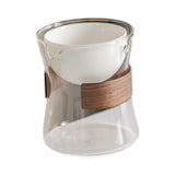 Maxbell Glass Teapot 210ml Multipurpose Drinkware Transparent for Blooming Loose Tea clearly white
