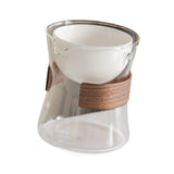 Maxbell Glass Teapot 210ml Multipurpose Drinkware Transparent for Blooming Loose Tea clearly white