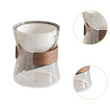 Maxbell Glass Teapot 210ml Multipurpose Drinkware Transparent for Blooming Loose Tea clearly white