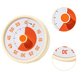 Maxbell Sixty Minute Desk Visual Timer No Ticking Task Reminder for Student Kids Adults yellow